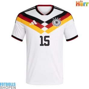 Billiga Tyskland Nico Schlotterbeck #15 Hemmatröja VM 2026 Kortärmad